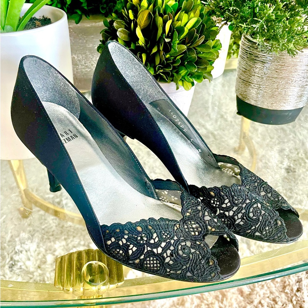 Stuart Weitzman Black Chantell High Heels